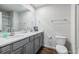 Double vanity bathroom with a toilet and shower at 2920 Oak Park Way # Apt A, Orlando, FL 32822