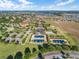 Aerial view of community amenities and homes at 102 Mist Flower Ln, Groveland, FL 34736