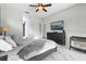 Relaxing bedroom with a king-size bed and ensuite bathroom access at 2912 Sunset Lakes Blvd, Kissimmee, FL 34747