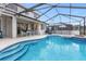 Inviting screened pool with spacious patio at 2912 Sunset Lakes Blvd, Kissimmee, FL 34747