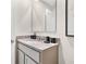 Small bathroom with granite countertop and modern sink at 545 Zinfandel Dr, Holly Hill, FL 32117