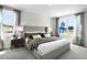 Spacious main bedroom with large windows and plush bedding at 545 Zinfandel Dr, Holly Hill, FL 32117