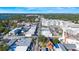 Aerial view of a streetscape showing shops and buildings at 724 W New Hampshire St, Orlando, FL 32804