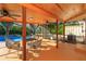 Relaxing pool area with covered patio and seating at 4272 Kendrick Rd, Orlando, FL 32804