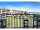 Balcony view of courtyard, landscaping, and ocean at 4501 S Atlantic Ave # 4090, New Smyrna Beach, FL 32169