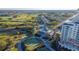 Aerial view of resort community with clubhouse at 7405 Excitement Dr, Kissimmee, FL 34747