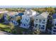 Aerial view of a luxury home community with resort-style amenities at 7405 Excitement Dr, Kissimmee, FL 34747