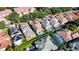 Aerial view of house and surrounding homes at 8320 Via Bella Notte, Orlando, FL 32836