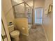 Walk-in shower with direct access to the backyard at 9037 Shadow Mountain St, Davenport, FL 33896