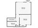 Lower level floor plan, showing bedrooms, bathrooms, and closet spaces at 126 Scottsdale Sq # 126, Winter Park, FL 32792