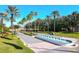 Elegant entrance to the community with fountain at 27000 Nature View St, Leesburg, FL 34748