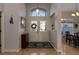 Bright entryway with double doors and decorative glass at 27000 Nature View St, Leesburg, FL 34748