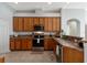 Modern kitchen featuring stainless steel appliances and ample storage at 27000 Nature View St, Leesburg, FL 34748
