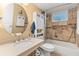 Bathroom with updated vanity and walk-in shower at 2743 N Poinciana Blvd # 59, Kissimmee, FL 34746