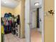 Well-organized bedroom closet with shelving and rods at 2743 N Poinciana Blvd # 59, Kissimmee, FL 34746