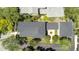 High-angle view of the house and backyard at 4685 Anson Ln, Orlando, FL 32814