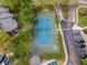 Aerial view of a community tennis court at 696 Youngstown Pkwy # 307, Altamonte Springs, FL 32714