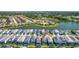 Aerial view highlighting the home's community setting at 7212 Oakmoss Loop, Davenport, FL 33837