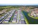 Aerial view showcasing the home's location near a lake at 7212 Oakmoss Loop, Davenport, FL 33837