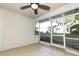 Spacious screened porch overlooking a green backyard at 1111 Clubside Dr # 1111, Longwood, FL 32779