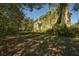 Overgrown two-story house with a front porch and overgrown landscaping at 1401 E Lakeview Ave, Eustis, FL 32726