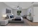 Primary bedroom with wood floors and stylish decor at 7023 Talbot Dr, Orlando, FL 32819
