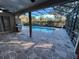 Inviting pool area with patio and screened enclosure at 810 E Yorkshire Dr, Deland, FL 32724