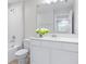 Clean bathroom with white vanity and bathtub at 4701 New Orleans Cv, Oviedo, FL 32765