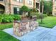 Outdoor grilling station with stonework and stainless steel grill at 904 Charo Pkwy # 536, Davenport, FL 33897