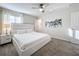 Spacious bedroom with a king-size bed and ceiling fan at 1264 Challenge Dr, Davenport, FL 33896