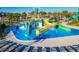 Interactive splash pad with slides and water features at 1264 Challenge Dr, Davenport, FL 33896