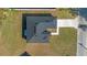 Aerial view of a new single-Gathering home with a gray roof and concrete driveway at 4479 Sw 170Th Rd, Ocala, FL 34473