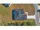 Top-down view of a new construction home with a dark roof at 4479 Sw 170Th Rd, Ocala, FL 34473