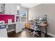 Home office with dual monitors and built-ins at 7321 Brightland St, Windermere, FL 34786