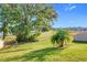 Spacious backyard with large tree and lake view at 3290 Logan Berry Dr, Mount Dora, FL 32757