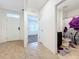 Bathroom with shower/tub combo and purple accents at 3290 Logan Berry Dr, Mount Dora, FL 32757