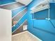 Laundry room with blue and gray accent walls at 3290 Logan Berry Dr, Mount Dora, FL 32757