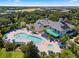 Large resort pool with a hot tub, and plenty of lounge chairs for sunbathing at 411 Lucaya Loop # 411, Davenport, FL 33897