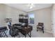 Home office with a desk, chair, and bookshelves at 4700 Nathan Hale Blvd, St Cloud, FL 34769