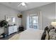 King-size bed, private balcony, and coastal decor at 608 Gran Bahama Blvd # 608, Davenport, FL 33897