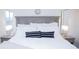 Inviting bedroom with a king-size bed, nightstands, and decorative pillows at 940 Village Trl # 9-303, Port Orange, FL 32127