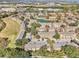 Aerial picture showing a large community of townhouses near a pond at 2020 Retreat View Cir, Sanford, FL 32771
