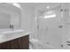 Clean bathroom with single sink and walk in shower at 2561 Montego Bay Blvd, Kissimmee, FL 34746