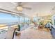Spacious screened porch overlooking the lake at 3420 Lake Harney Cir, Geneva, FL 32732