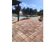 Community pool with patio furniture, fountain, and shade umbrellas at 413 Summit Ridge Pl # 305, Longwood, FL 32779