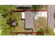 Overhead view showcasing the house and its lot size at 603 Conrad Dr, New Smyrna Beach, FL 32168