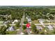 Aerial view of home and surrounding area at 603 Conrad Dr, New Smyrna Beach, FL 32168