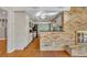 Kitchen with brick breakfast bar and stainless steel appliances at 708 Balmoral Rd, Winter Park, FL 32789