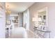 Elegant entryway showcasing a view through to the dining area and beyond at 7103 Carib Grackle Dr, Saint Cloud, FL 34773