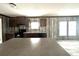 Modern kitchen with dark wood cabinets and island at 7020 Sw 156 Pl, Dunnellon, FL 34432